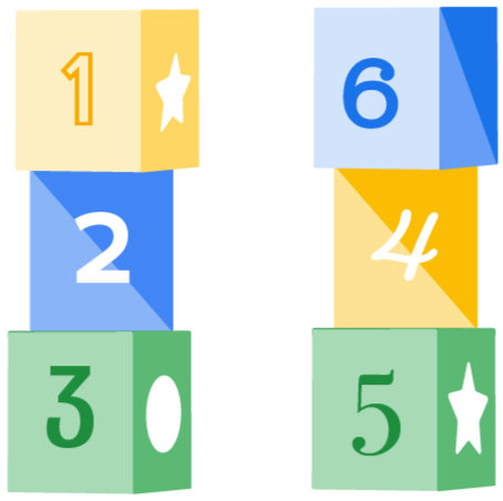 2 towers having (1, 2, 3) and (6, 4, 5) from top down