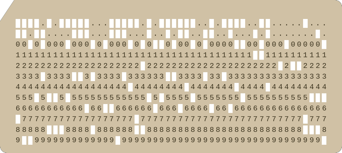Example Punched Card.