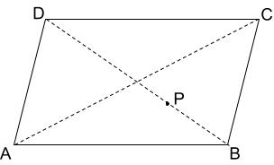 P only on one quadrilateral diagonal